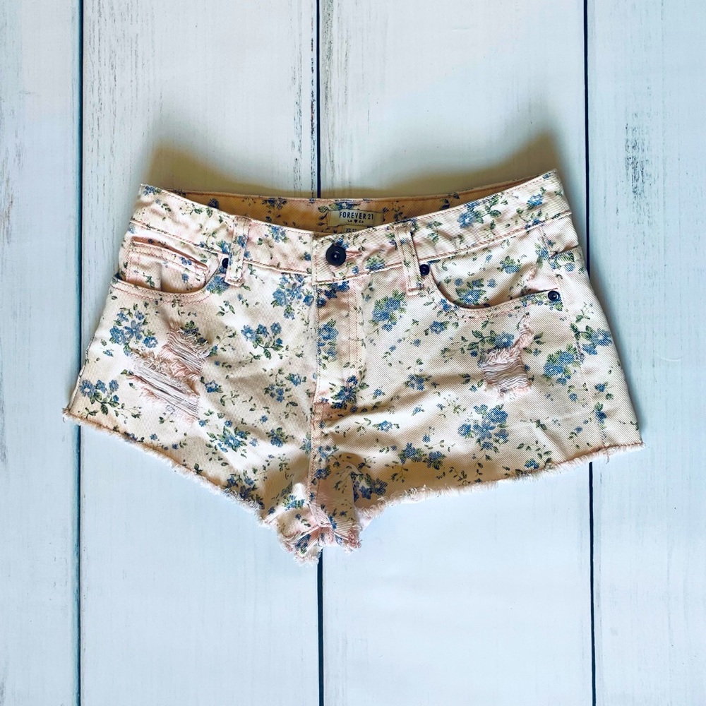Forever21 Pink Jean Shorts